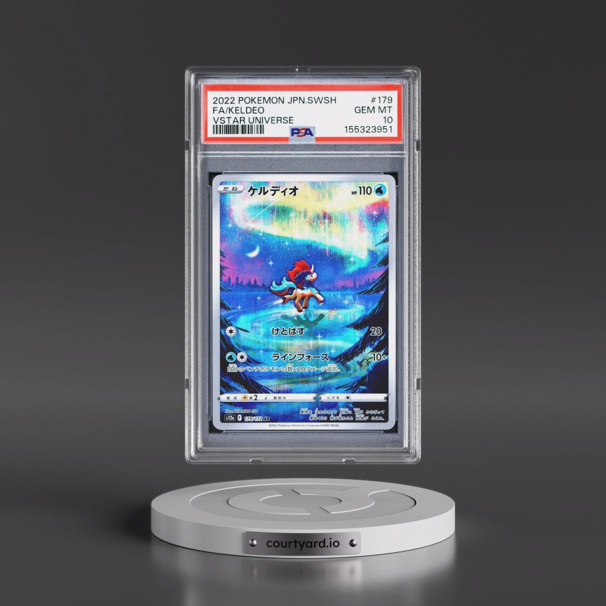 2022 Pokémon Sword & Shield Vstar Universe #179 Keldeo - Full Art (PSA 10 GEM MINT)