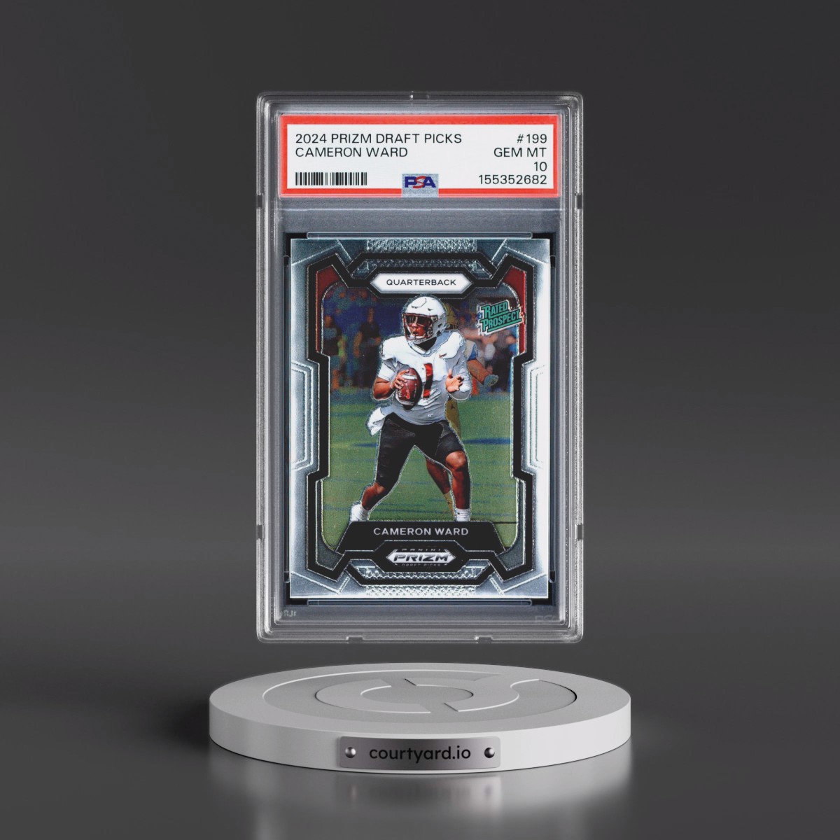2024 Panini Prizm Draft Picks #199 Cameron Ward (PSA 10 GEM MINT)