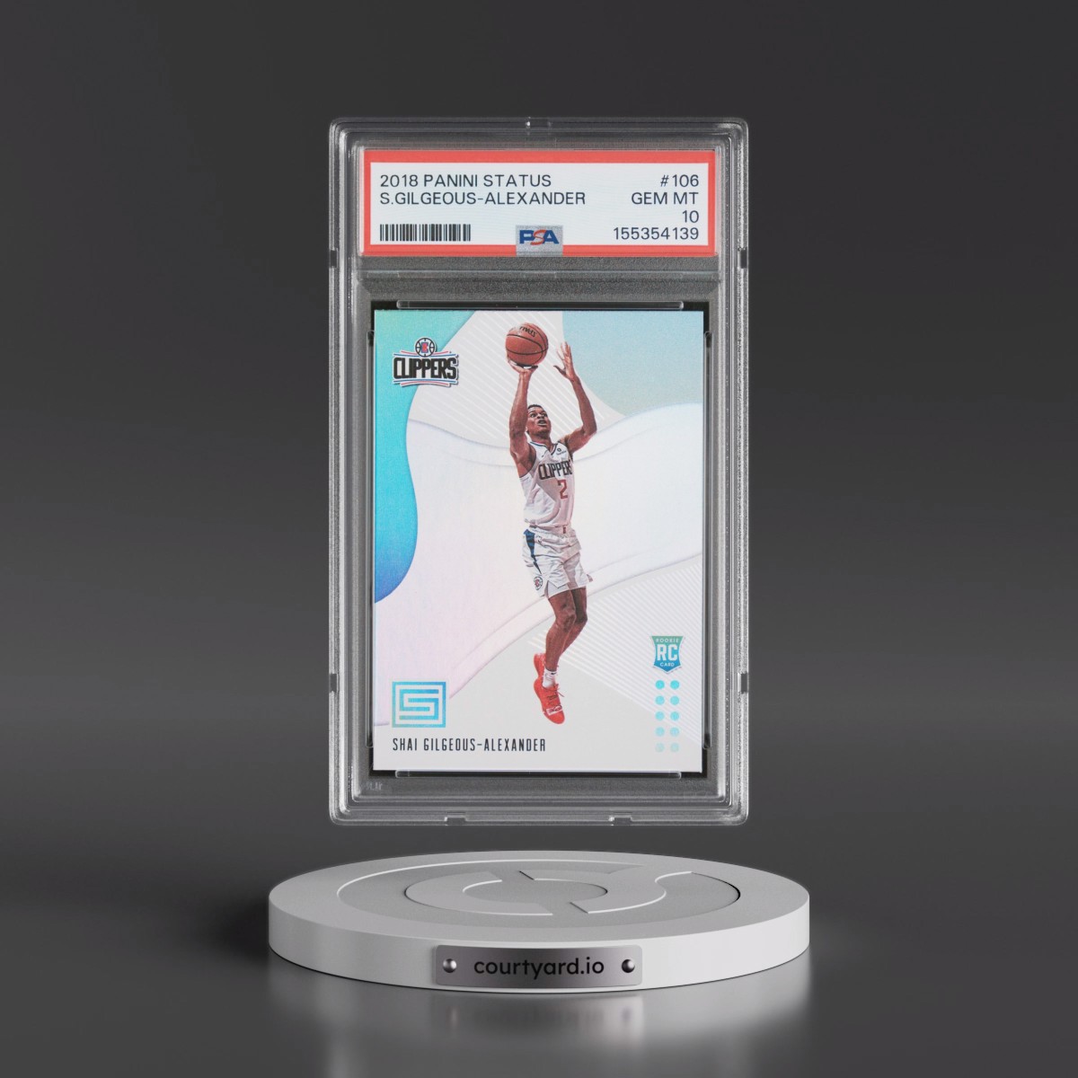2018 Panini Status #106 Shai Gilgeous-Alexander (PSA 10 GEM MINT)