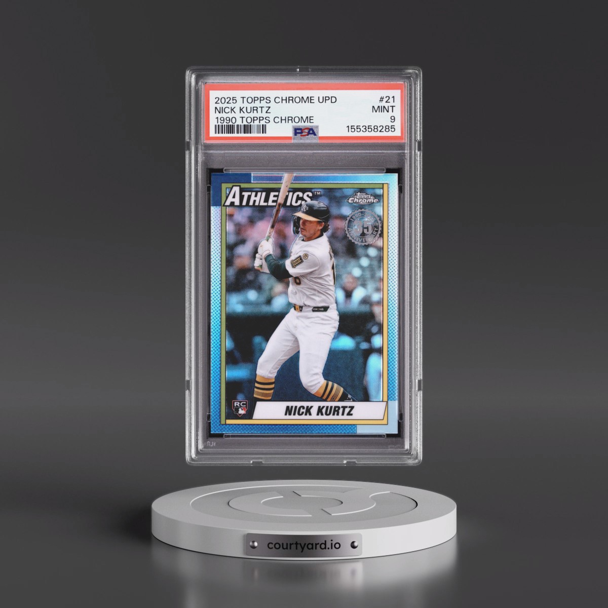 2025 Topps Chrome Update 1990 Topps Chrome #21 Nick Kurtz (PSA 9 MINT)