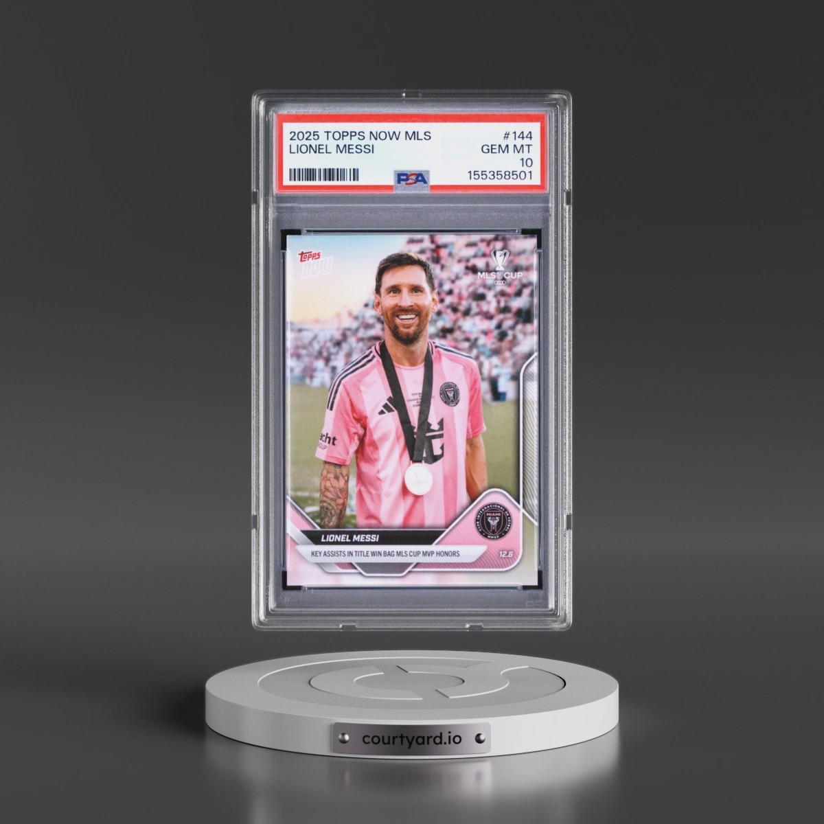 2025 Topps Now MLS #144 Lionel Messi (PSA 10 GEM MINT)
