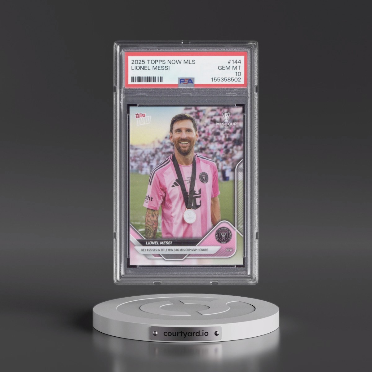 2025 Topps Now MLS #144 Lionel Messi (PSA 10 GEM MINT)
