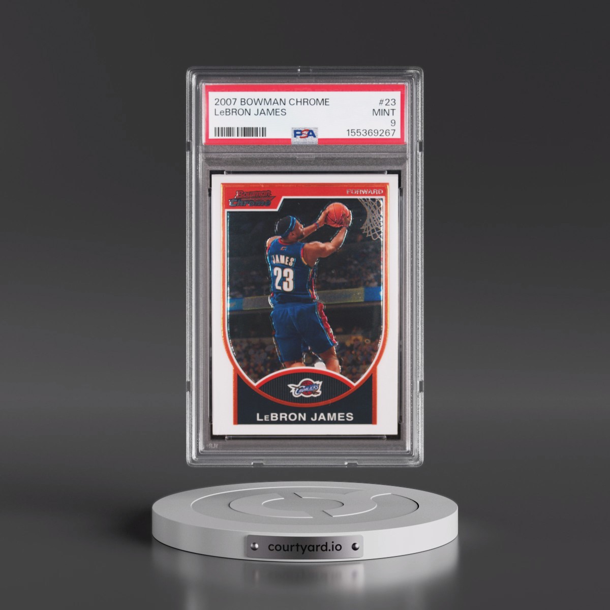 2007 Bowman Chrome LeBron James #23 PSA 9