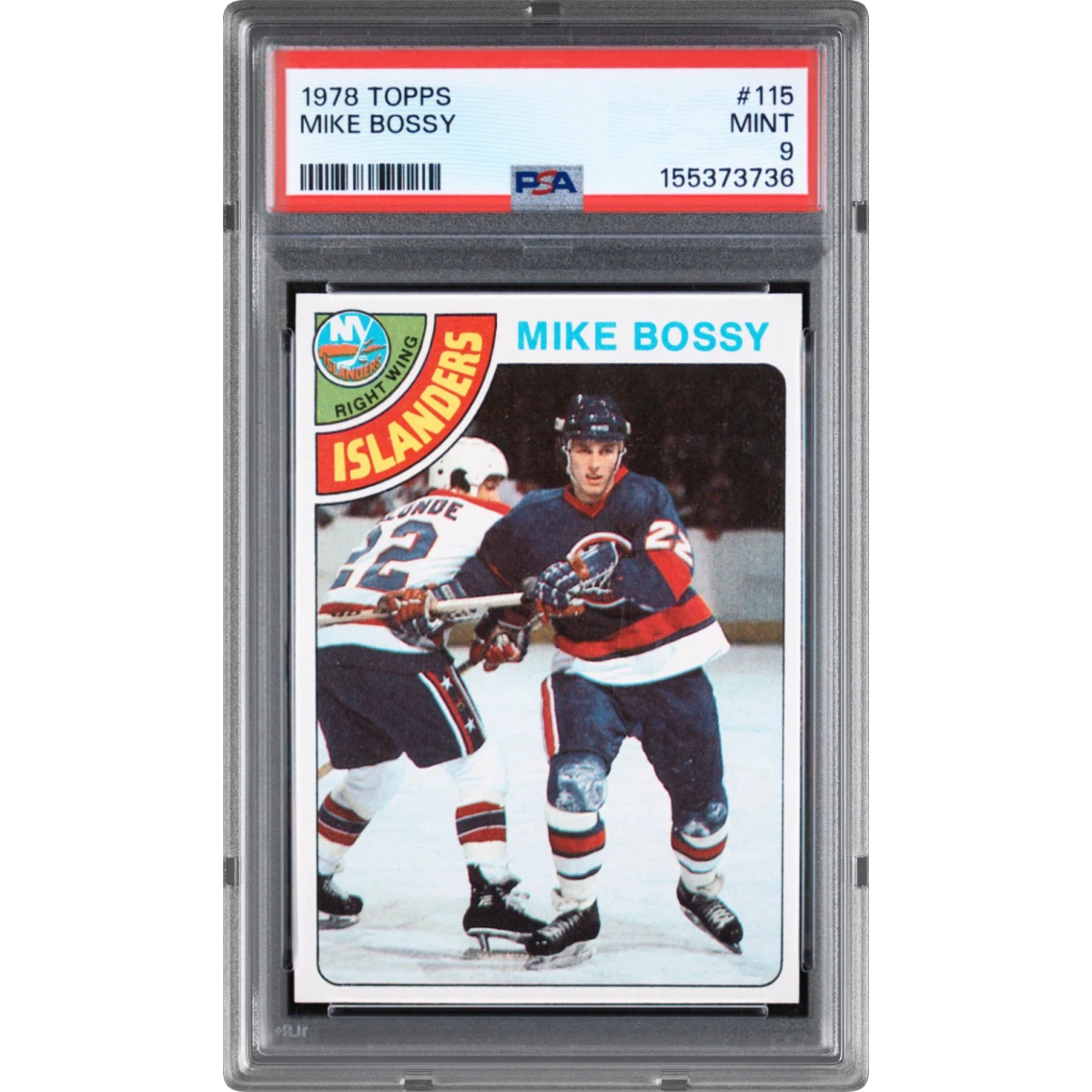 1978 Topps #115 Mike Bossy (PSA 9 MINT)