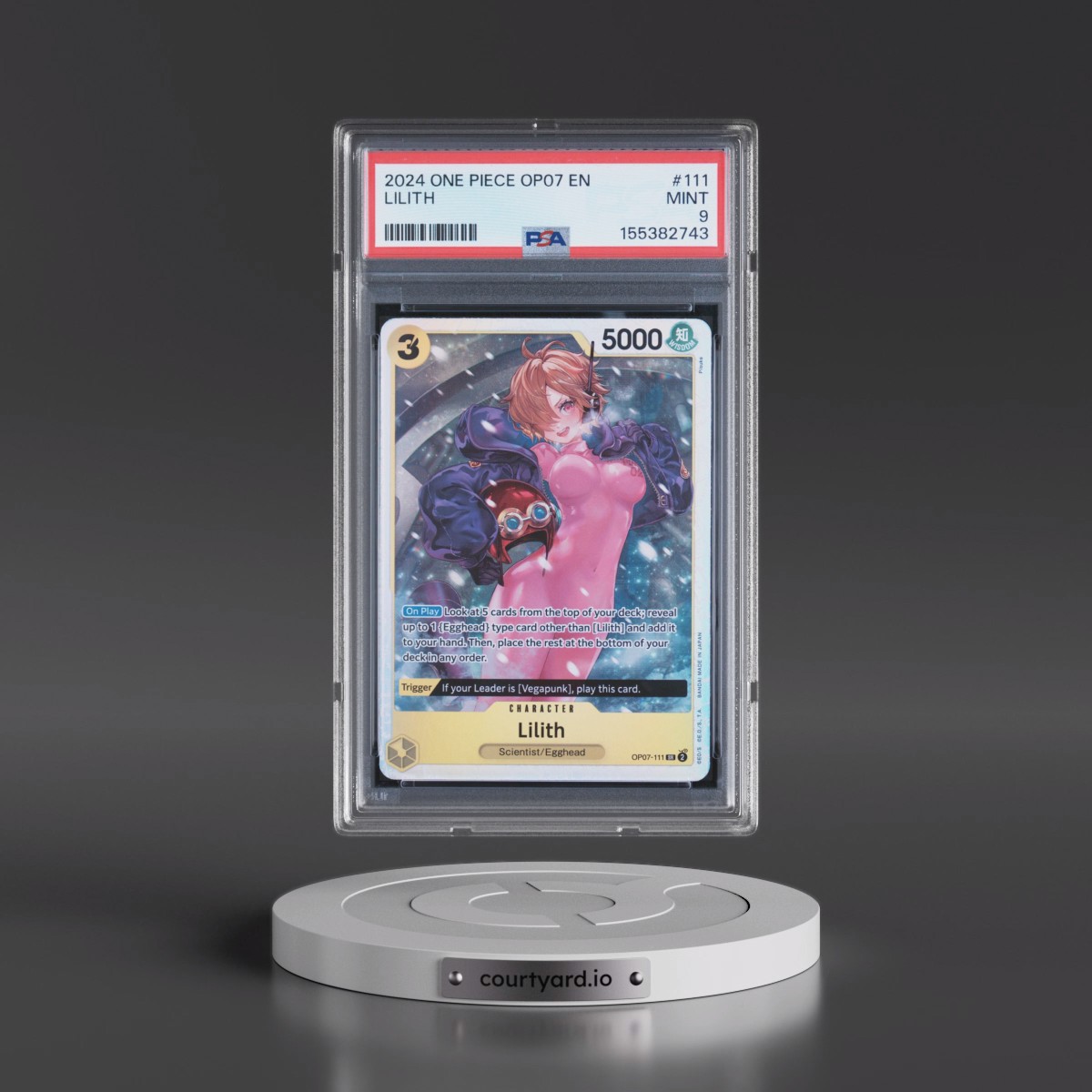 2024 One Piece OP07-500 Years in the Future #111 Lilith (PSA 9 MINT)