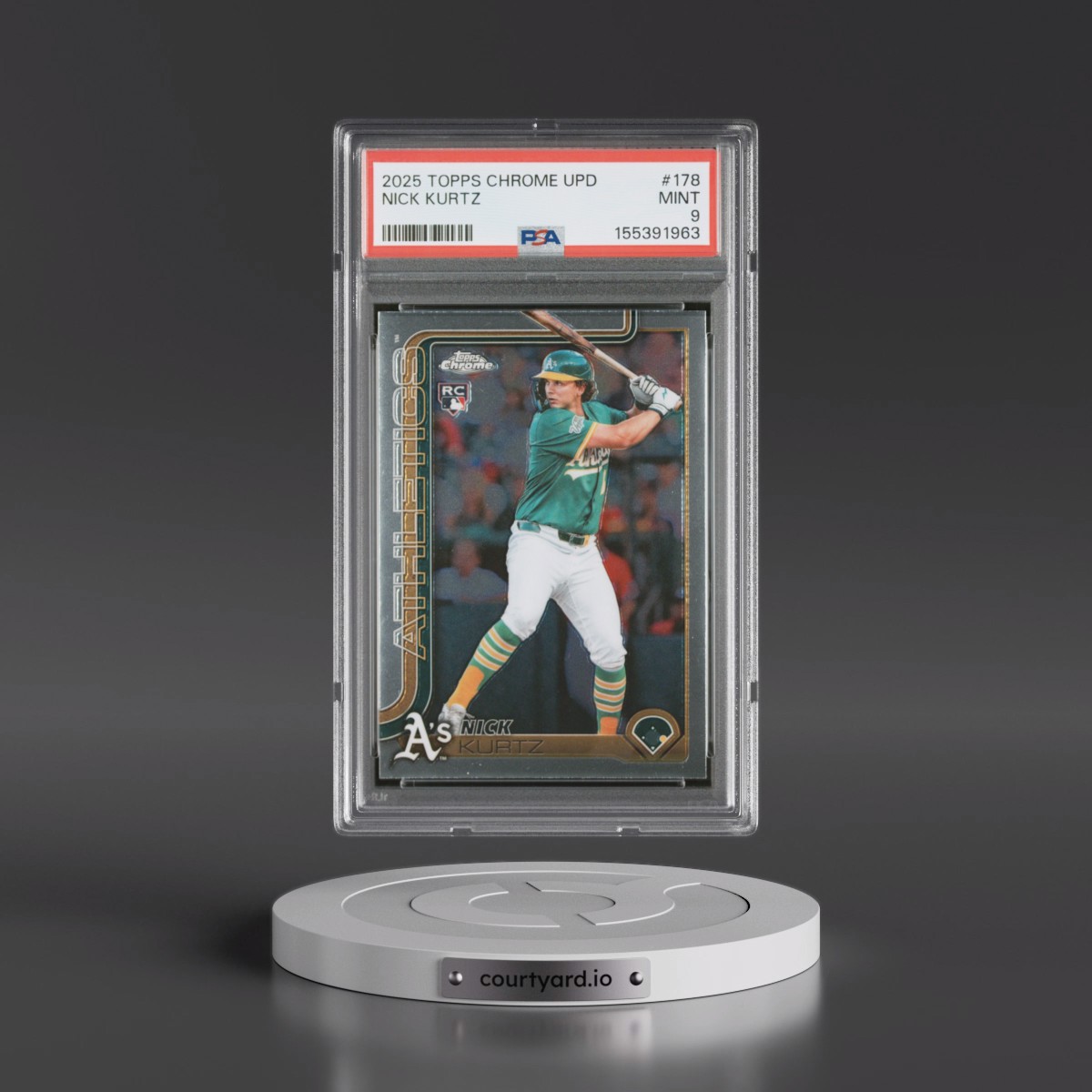 2025 Topps Chrome Update #178 Nick Kurtz (PSA 9 MINT)