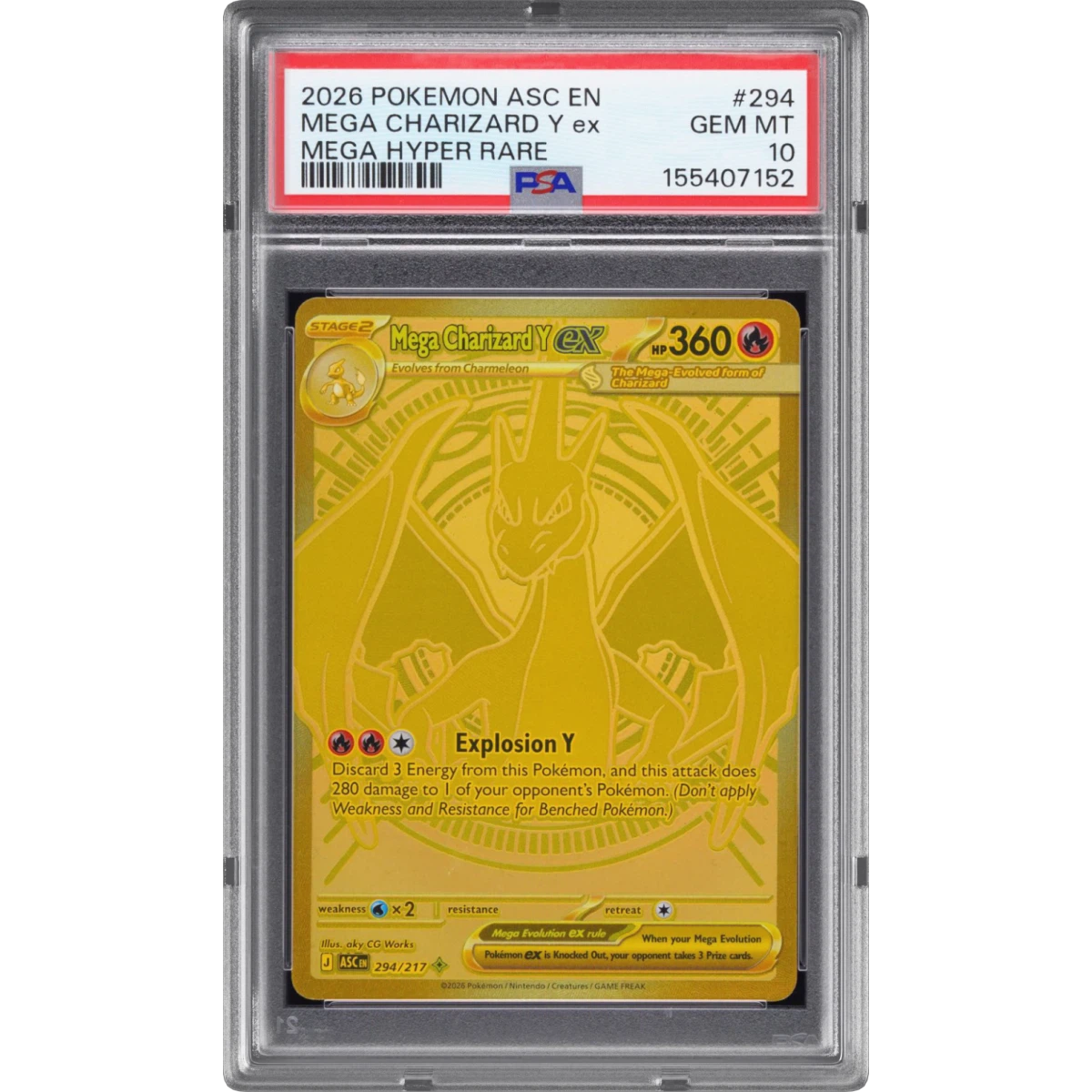 Mega Charizard Y EX card artwork
