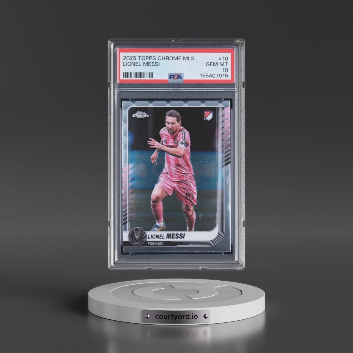 2025 Topps Chrome MLS #10 Lionel Messi (PSA 10 GEM MINT)