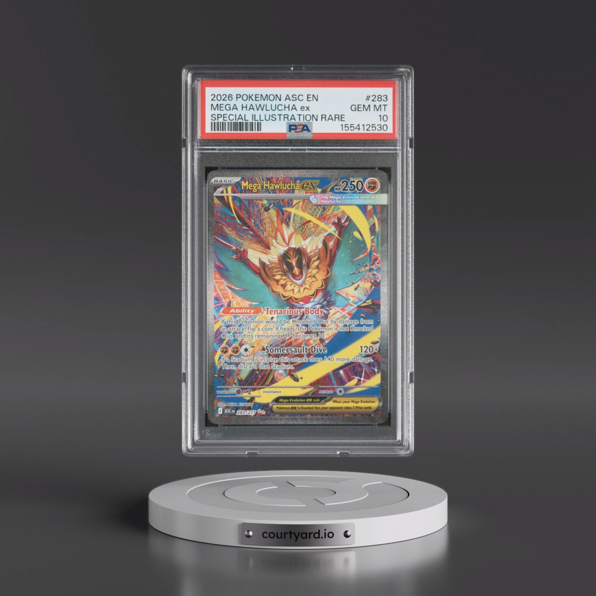 2026 Pokémon Asc EN-Ascended Heroes #283 Mega Hawlucha EX - Holo Special Illustration Rare (PSA 10 GEM MINT)