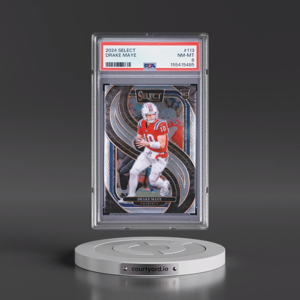 2024 Panini Select #113 Drake Maye (PSA 8 NM-MT)