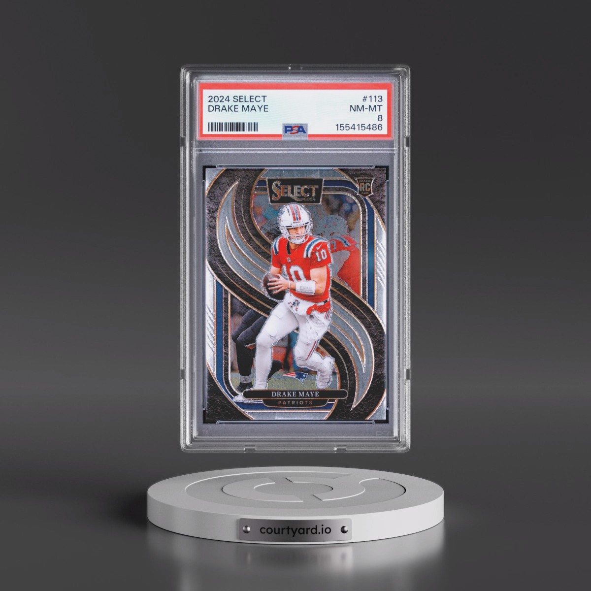 2024 Panini Select #113 Drake Maye (PSA 8 NM-MT)