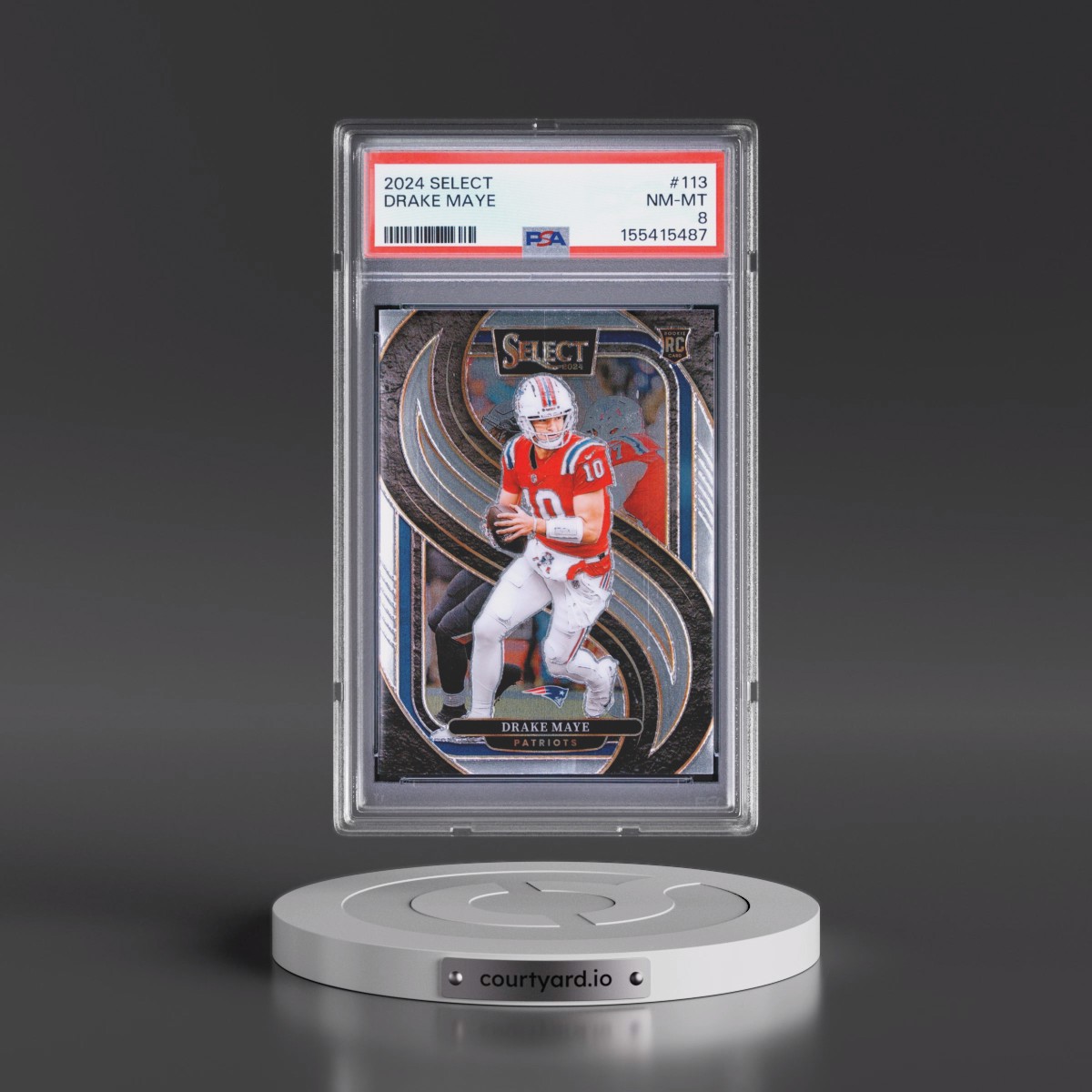 2024 Panini Select #113 Drake Maye (PSA 8 NM-MT)