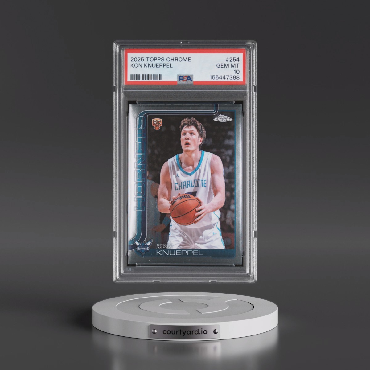 2025 Topps Chrome #254 Kon Knueppel (PSA 10 GEM MINT)