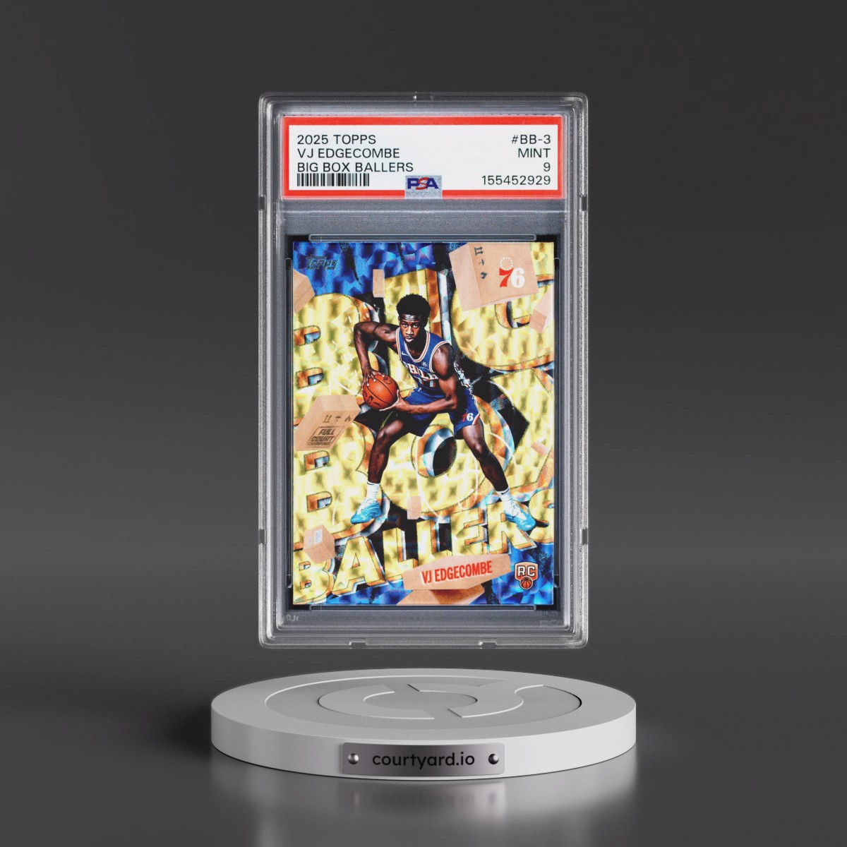 2025 Topps Big Box Ballers #BB-3 VJ Edgecombe (PSA 9 MINT)