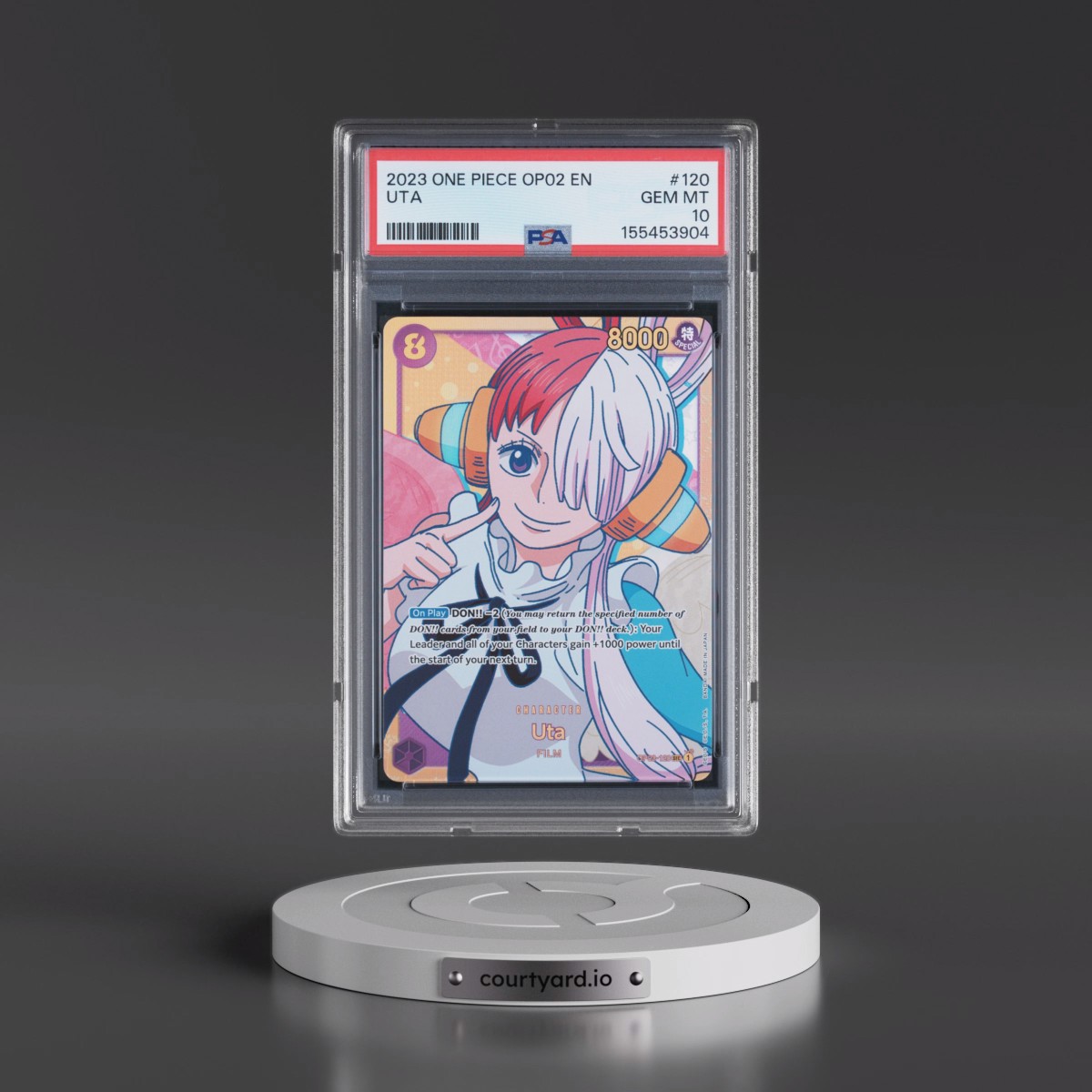 2023 One Piece OP02-Paramount War #120 Uta (PSA 10 GEM MINT)