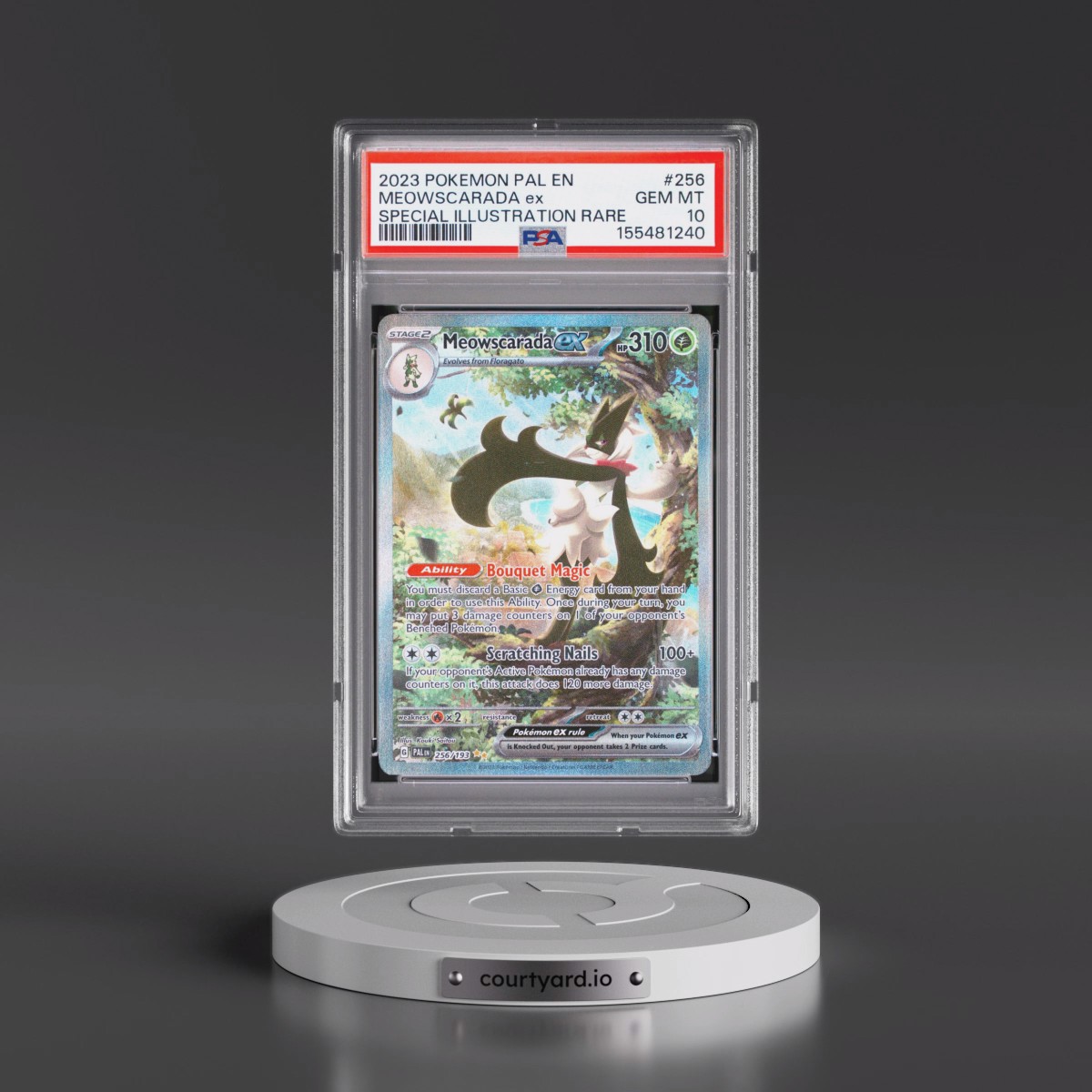 2023 Pokémon Pal EN-Paldea Evolved #256 Meowscarada EX - Holo Special Illustration Rare (PSA 10 GEM MINT)