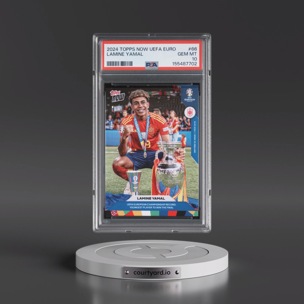 2024 Topps Now UEFA Euro #66 Lamine Yamal (PSA 10 GEM MINT)