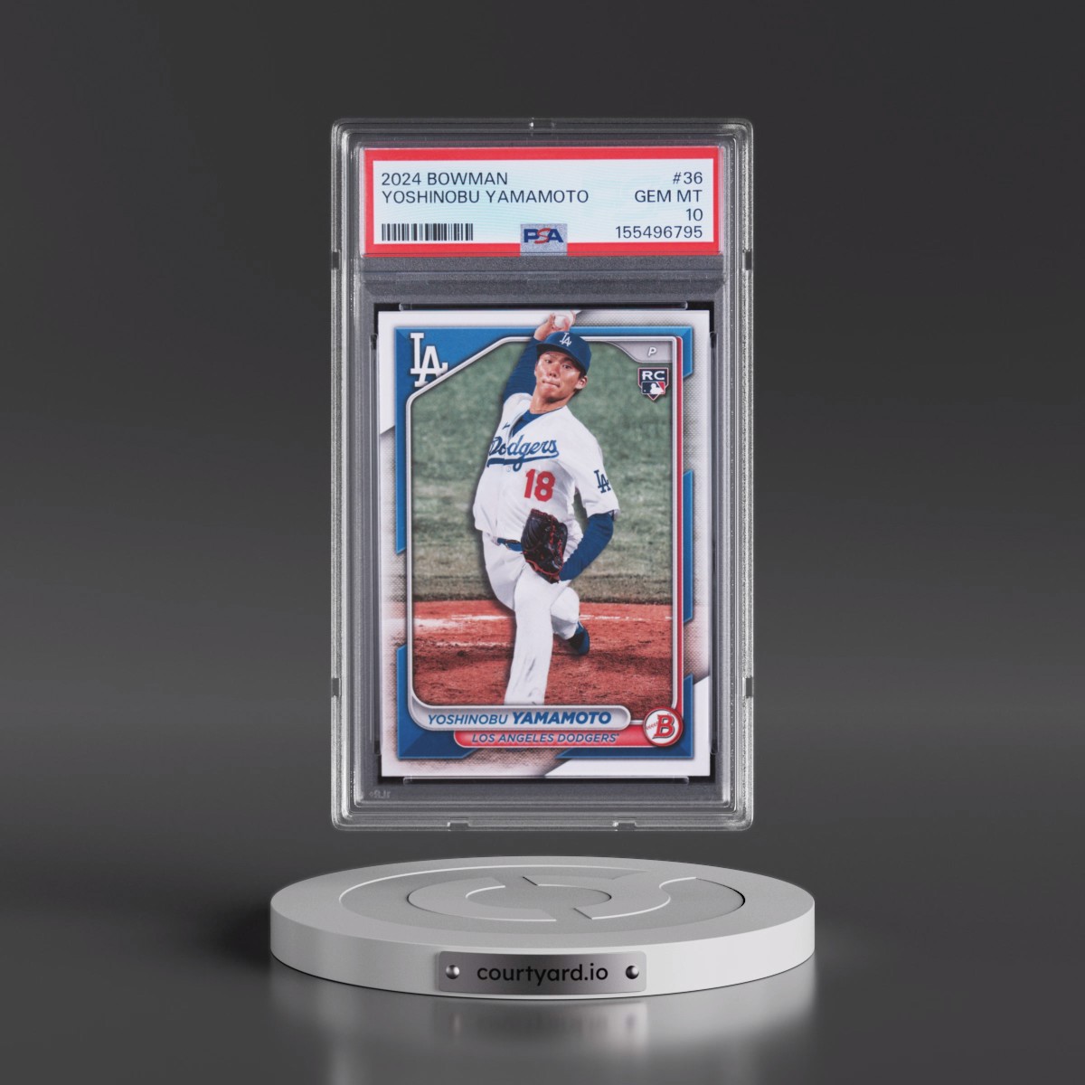 2024 Bowman #36 Yoshinobu Yamamoto (PSA 10 GEM MINT)