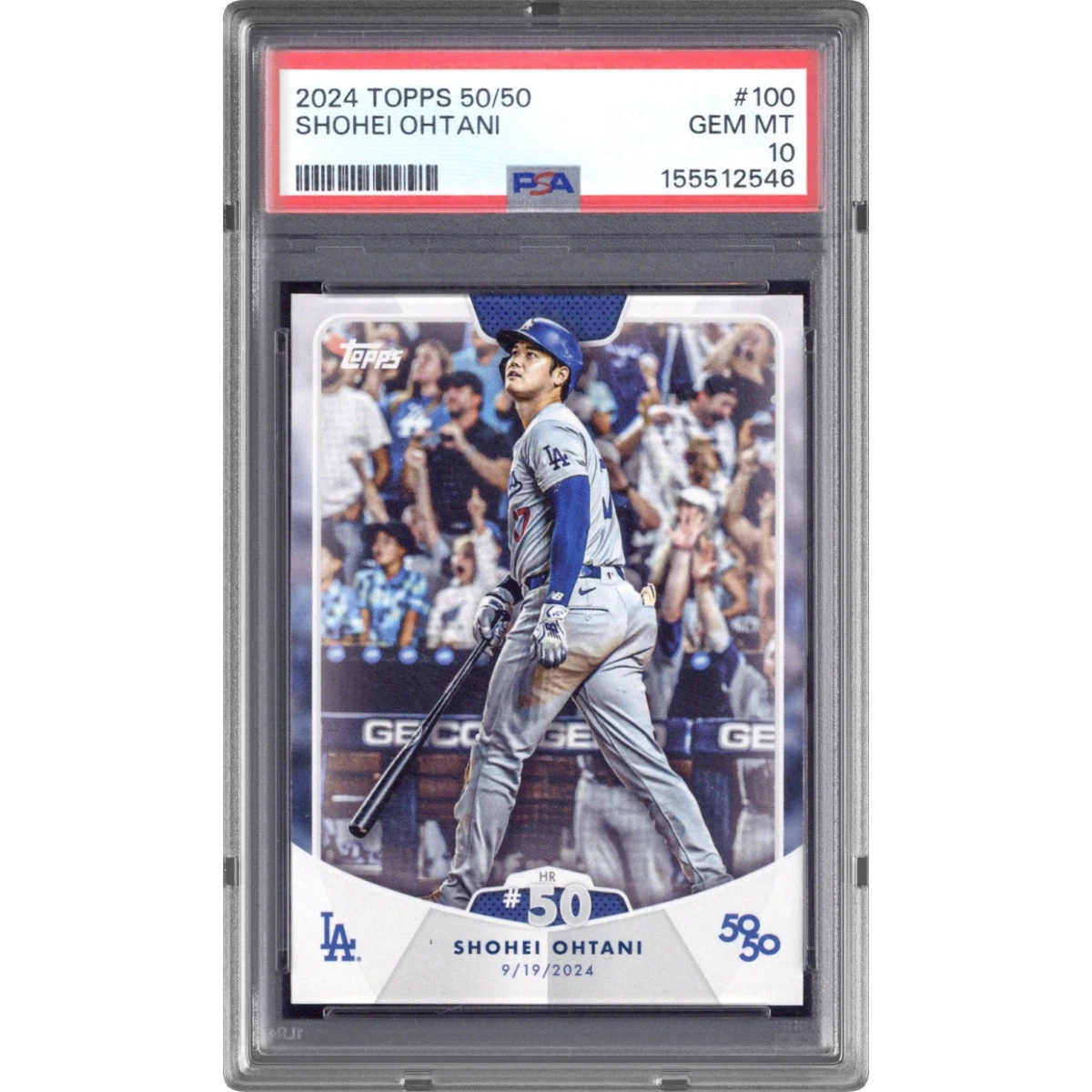 2024 Topps 50/50 Shohei Ohtani #100 Shohei Ohtani (PSA 10 GEM MINT)