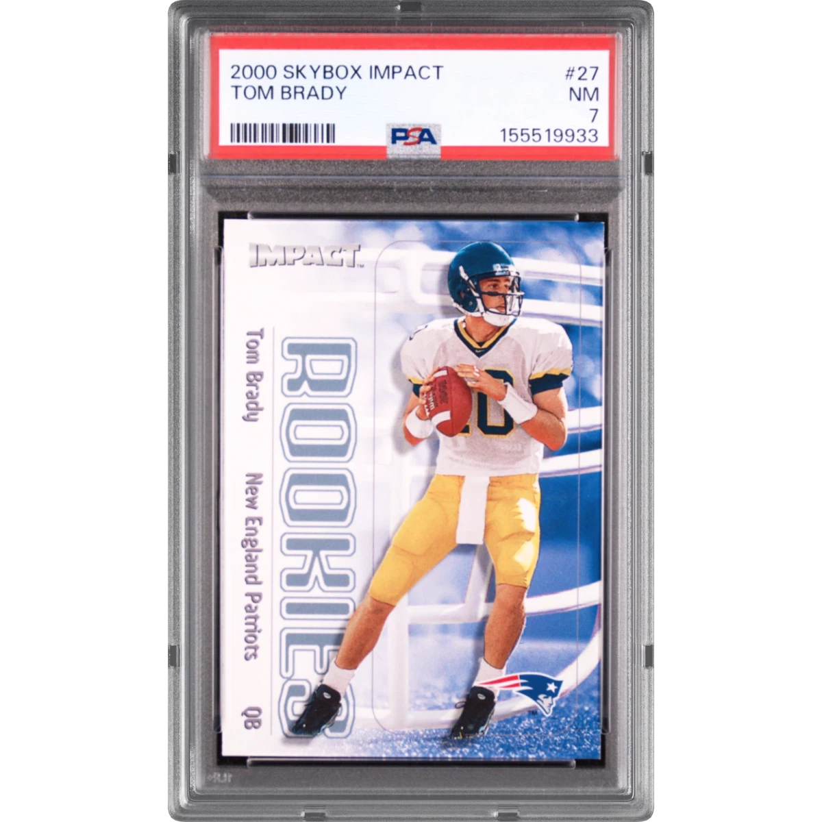 2000 Skybox Impact #27 Tom Brady (PSA 7 NM)