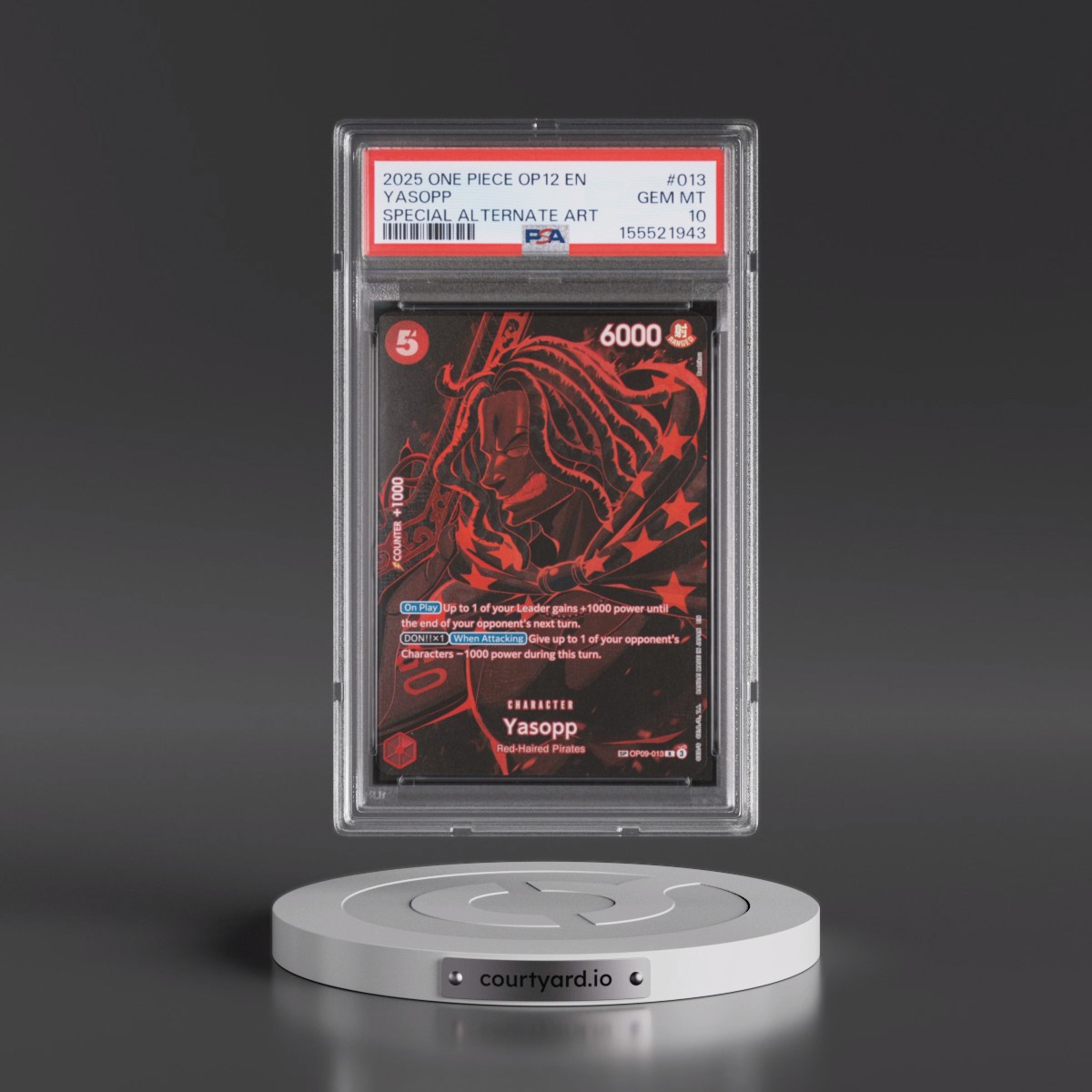 2025 One Piece OP12-Legacy of the Master #013 Yasopp - Special Alternate Art (PSA 10 GEM MINT)