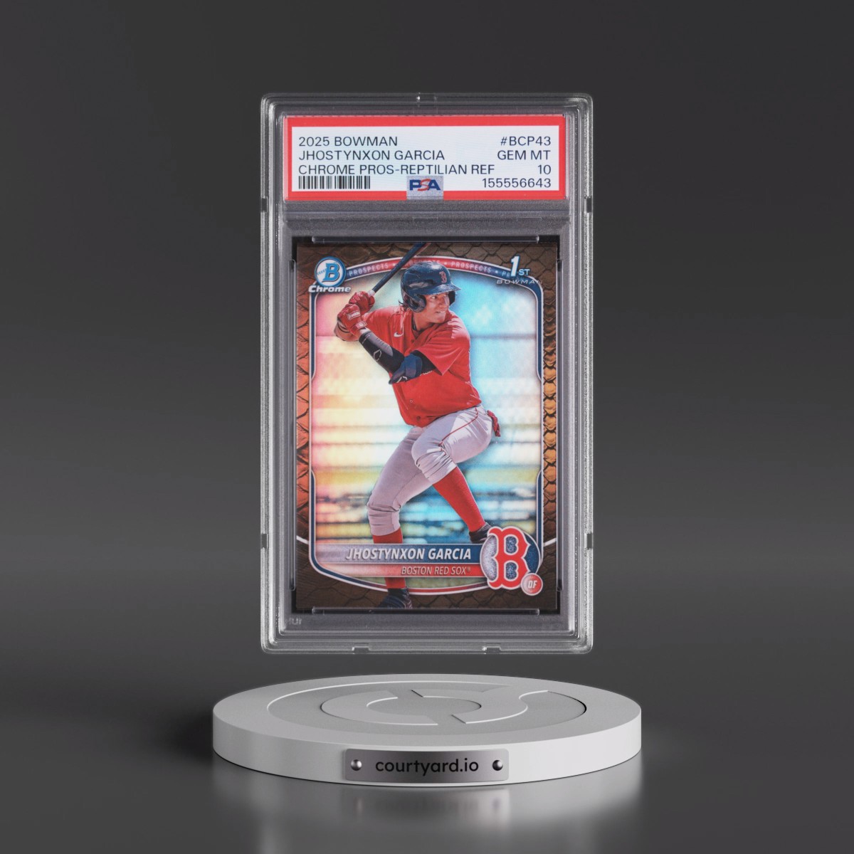 2025 Bowman Chrome Prospects Jhostynxon Garcia - Reptilian Refractor #BCP43 PSA 10