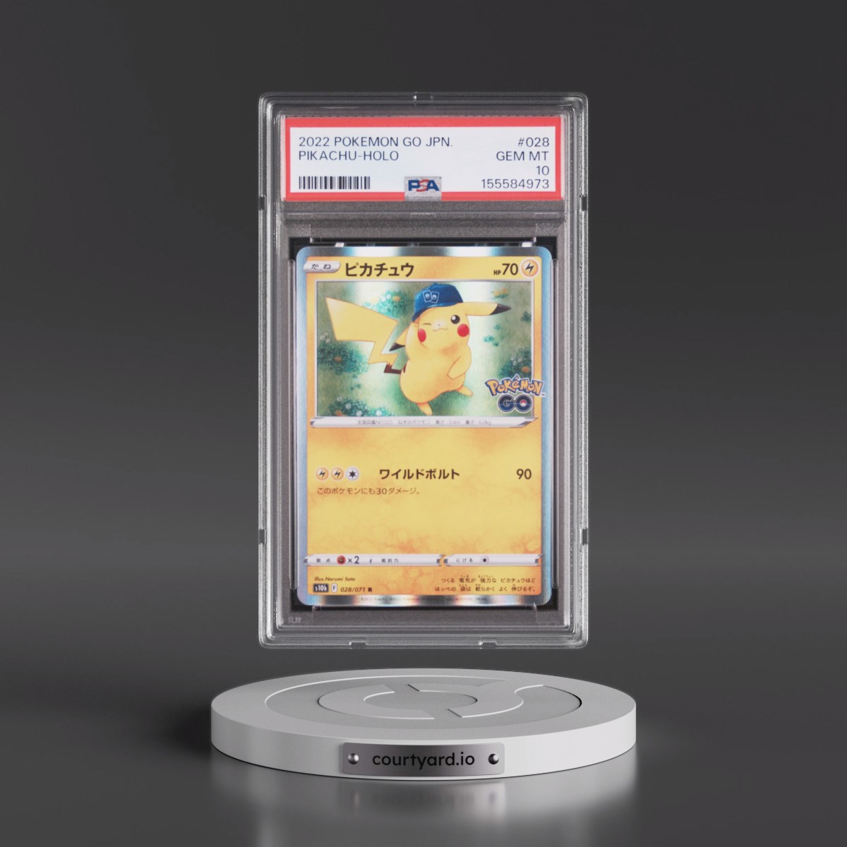 2022 Pokémon Go #028 Pikachu - Holo (PSA 10 GEM MINT)
