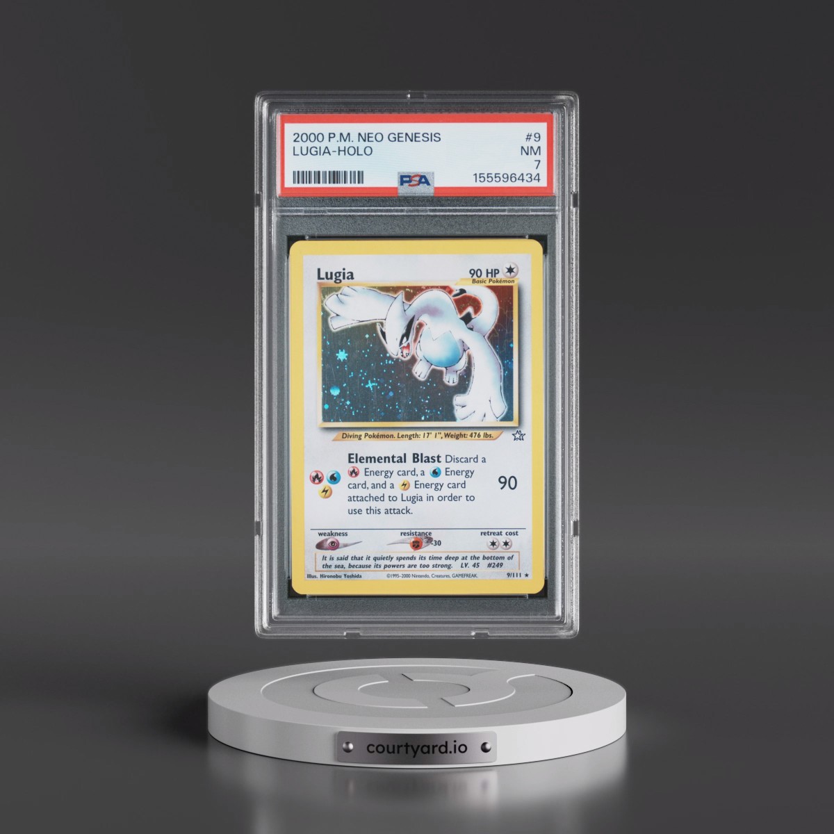 2000 Pokémon Neo Genesis #9 Lugia - Holo (PSA 7 NM)