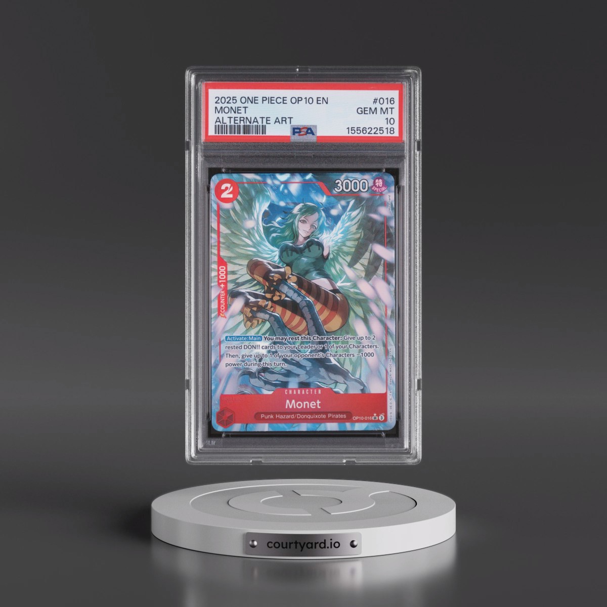 2025 One Piece OP10-Royal Blood #016 Monet - Alternate Art (PSA 10 GEM MINT)