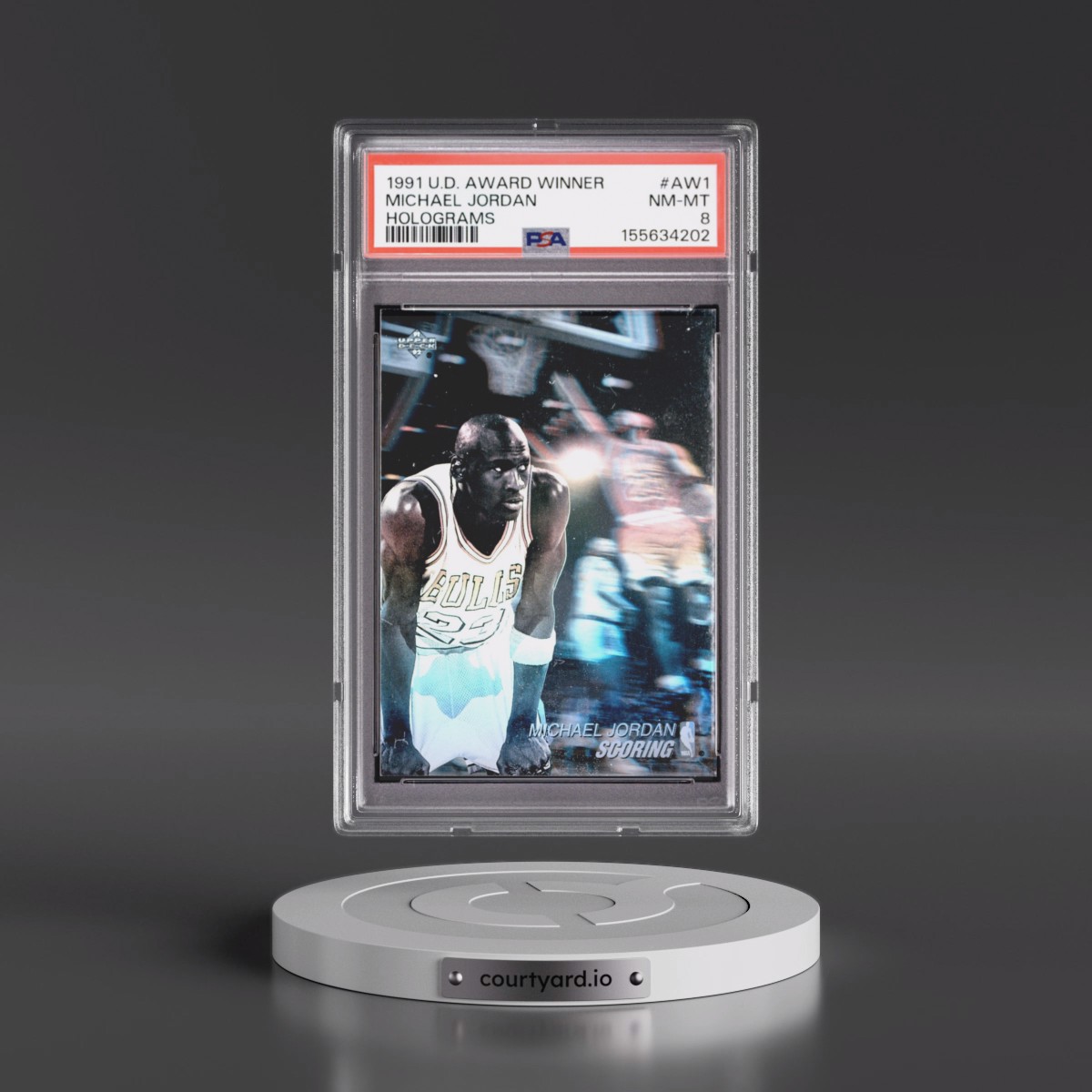 1991 Upper Deck Award Winner Hologram #AW1 Michael Jordan (PSA 8 NM-MT)
