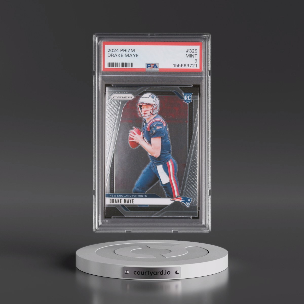 2024 Panini Prizm #329 Drake Maye (PSA 9 MINT)