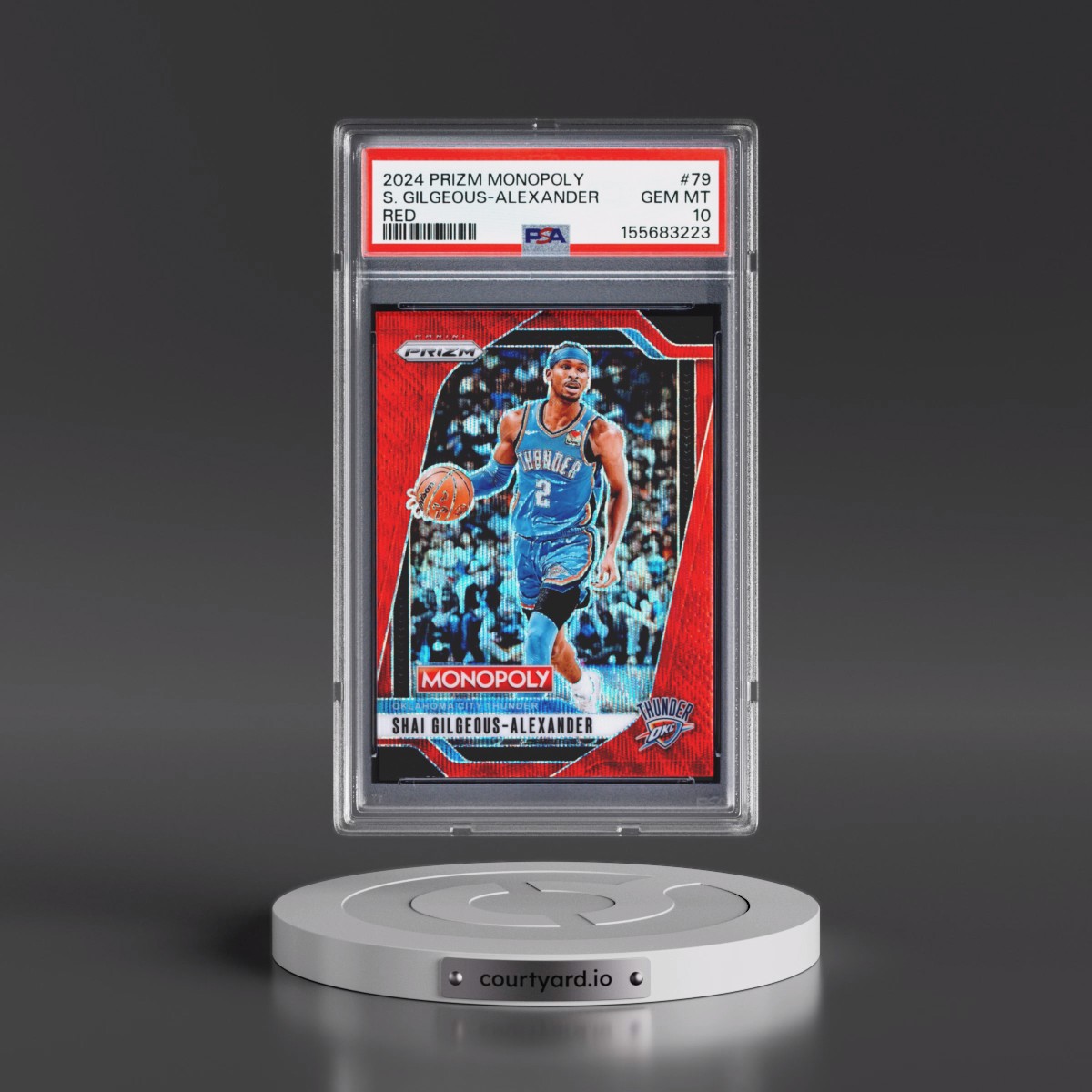2024 Panini Prizm Monopoly Shai Gilgeous-Alexander - Red #79 PSA 10