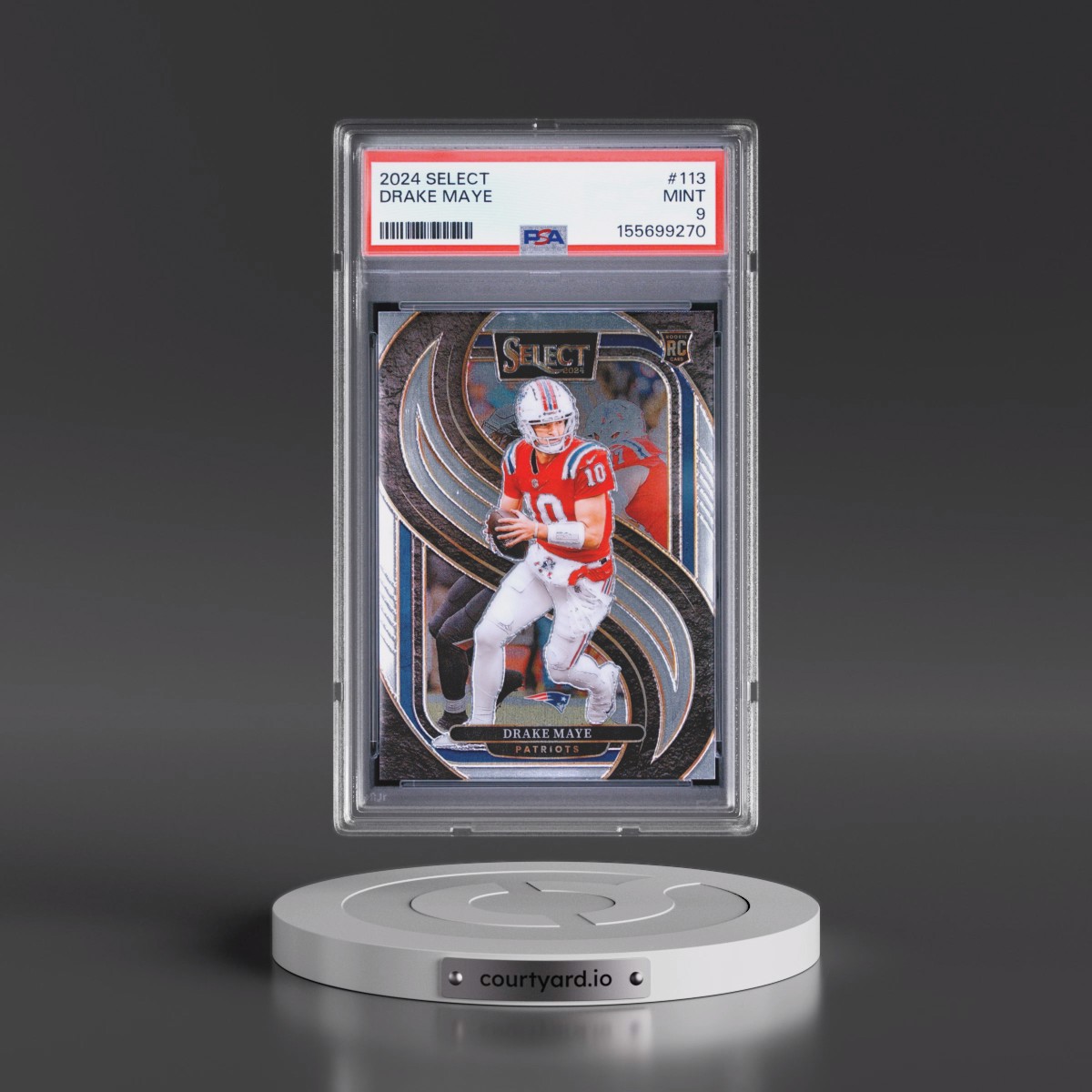 2024 Panini Select #113 Drake Maye (PSA 9 MINT)