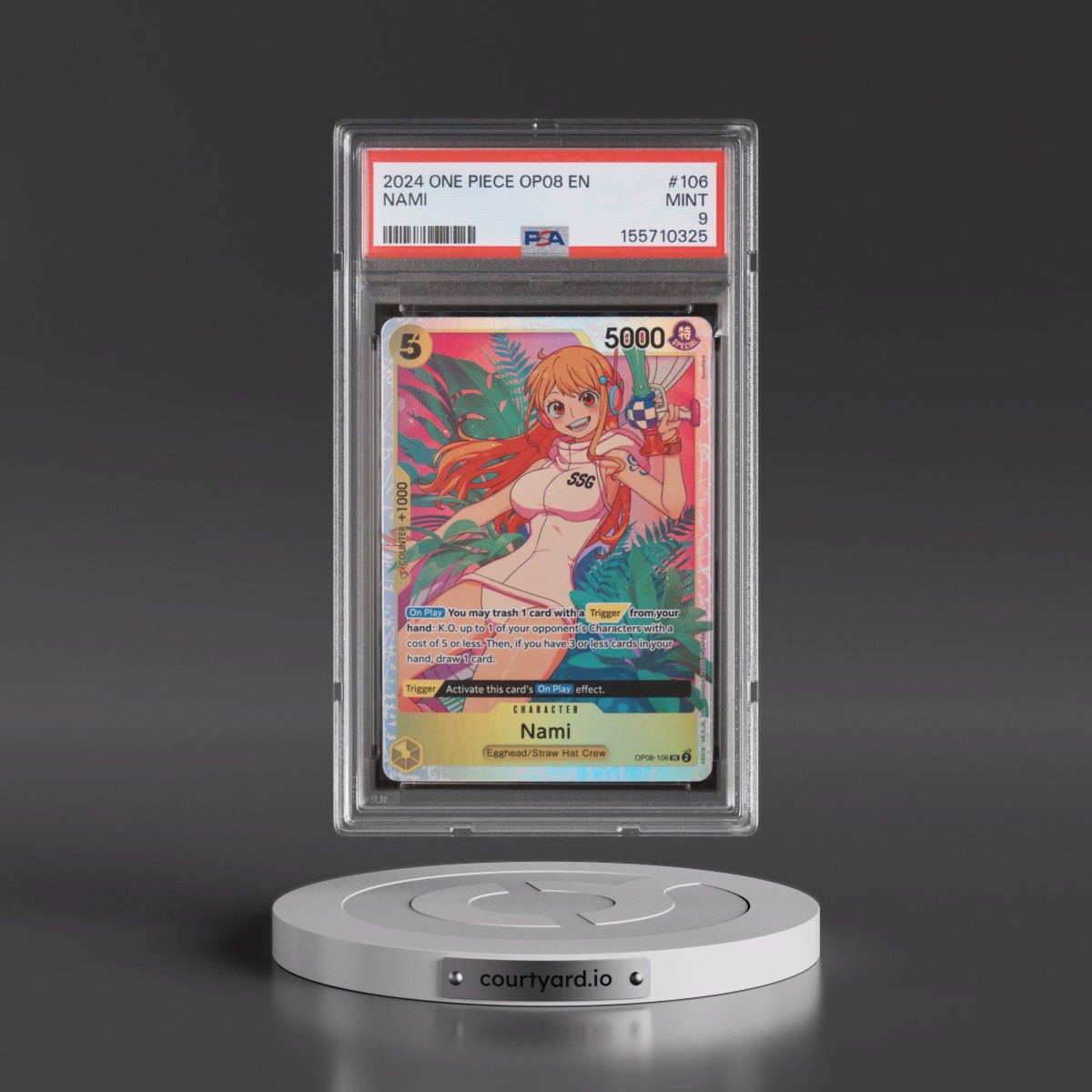 2024 One Piece OP08-Two Legends #106 Nami (PSA 9 MINT)