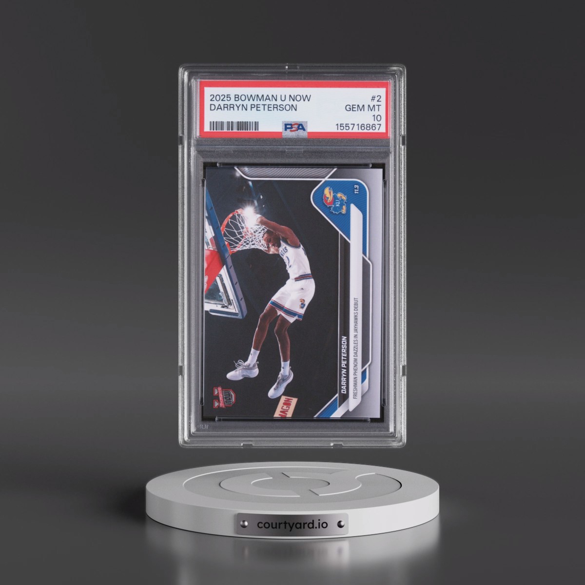 2025 Bowman U Now #2 Darryn Peterson (PSA 10 GEM MINT)