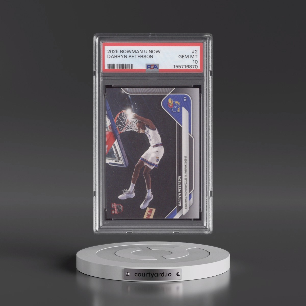 2025 Bowman U Now #2 Darryn Peterson (PSA 10 GEM MINT)