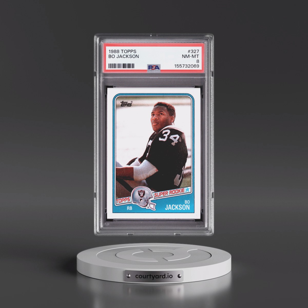 1988 Topps #327 Bo Jackson (PSA 8 NM-MT)