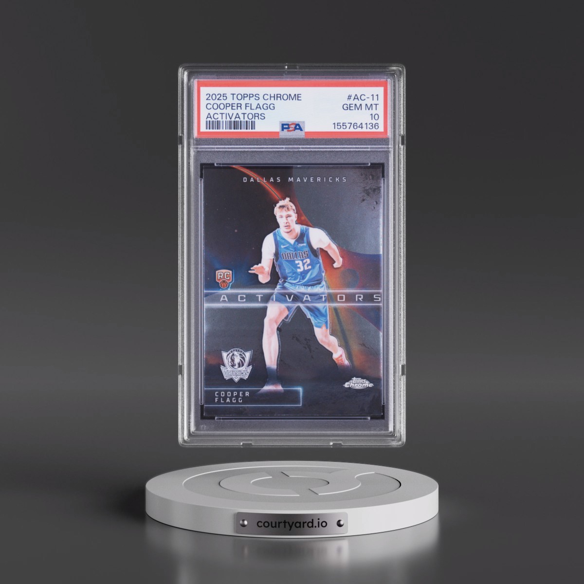 2025 Topps Chrome Activators #AC-11 Cooper Flagg (PSA 10 GEM MINT)
