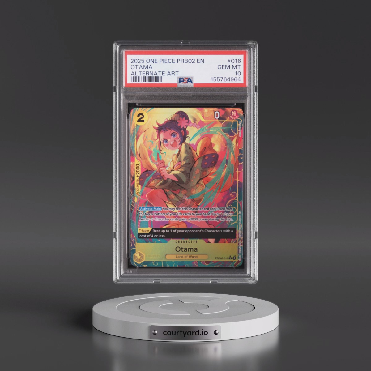2025 One Piece PRB02-Premium Booster -One Piece Card the Best- Vol.2 #016 Otama - Alternate Art (PSA 10 GEM MINT)
