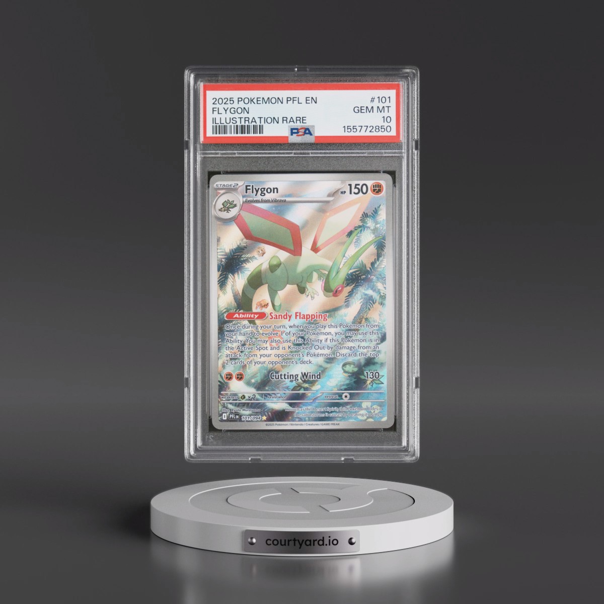 2025 Pokémon Pfl EN-Phantasmal Flames #101 Flygon - Illustration Rare (PSA 10 GEM MINT)