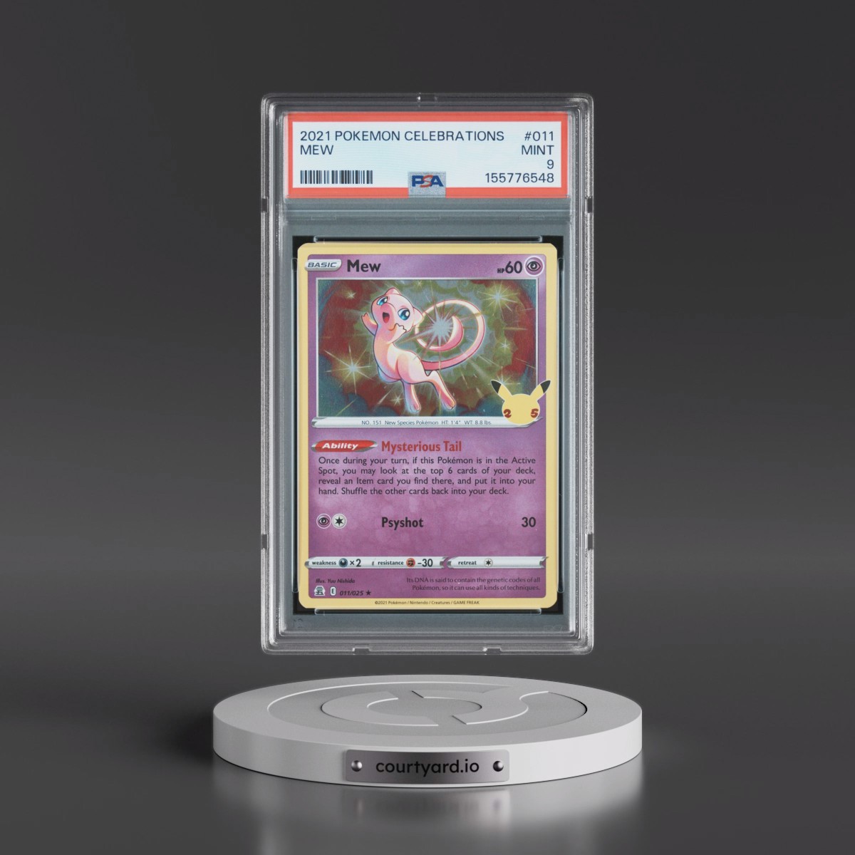 2021 Pokémon Celebrations #011 Mew (PSA 9 MINT)
