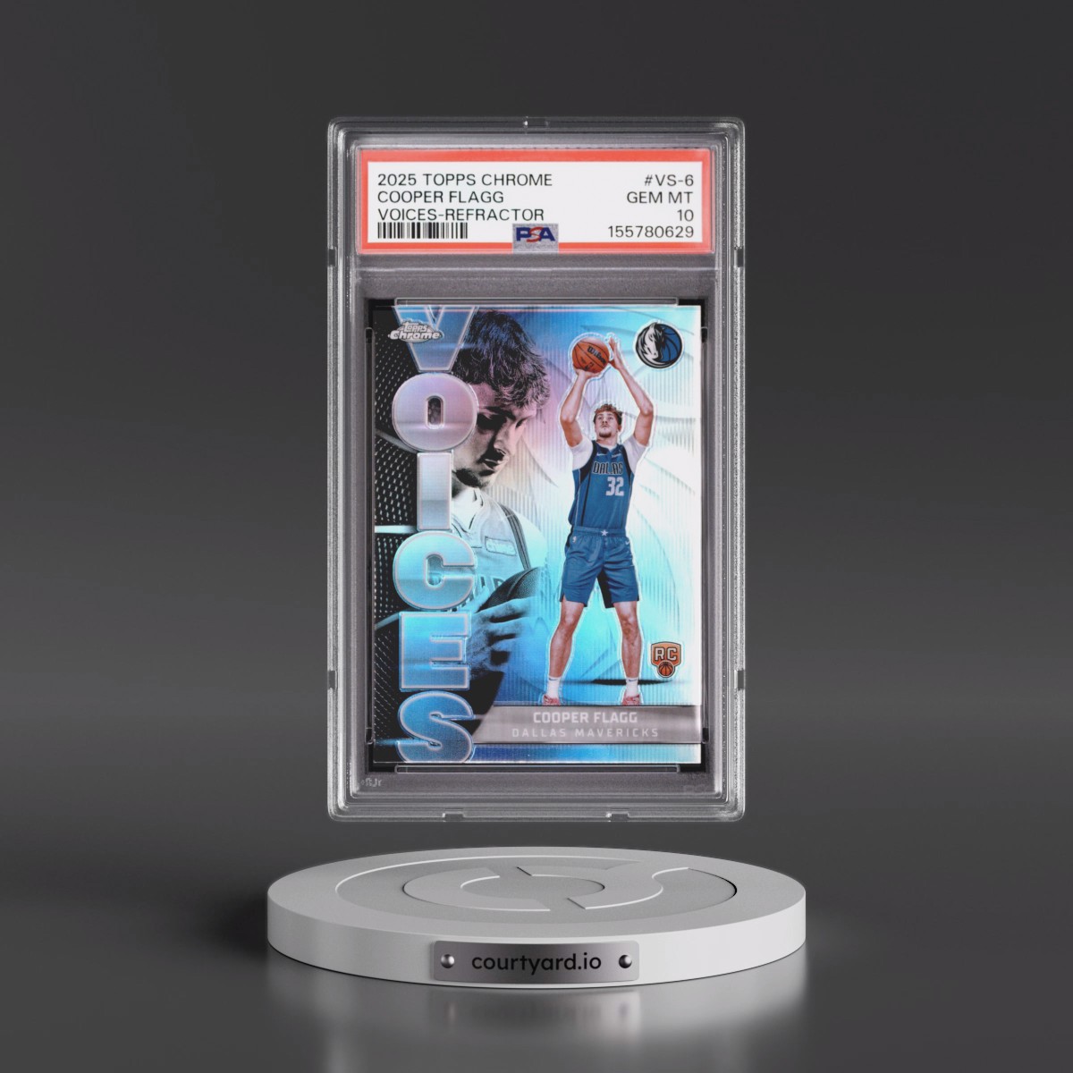 2025 Topps Chrome Voices #VS-6 Cooper Flagg - Refractor (PSA 10 GEM MINT)
