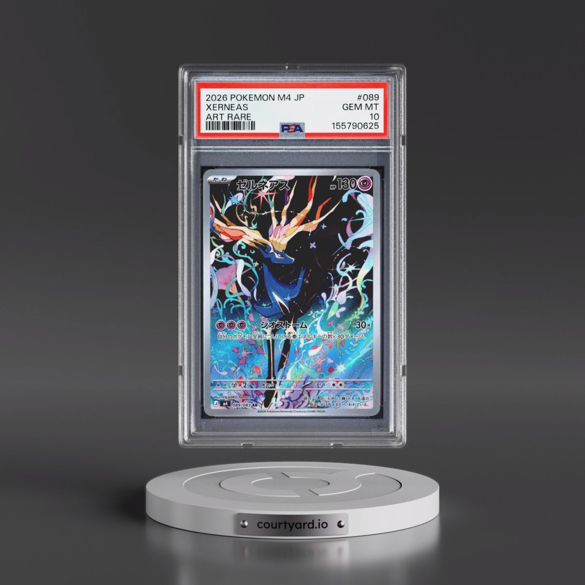 2026 Pokémon M4-Ninja Spinner #089 Xerneas - Art Rare (PSA 10 GEM MINT)