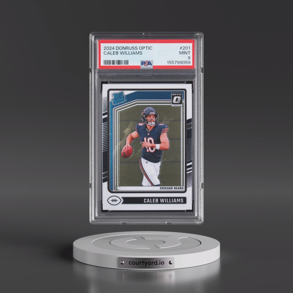 2024 Panini Donruss Optic #201 Caleb Williams (PSA 9 MINT)