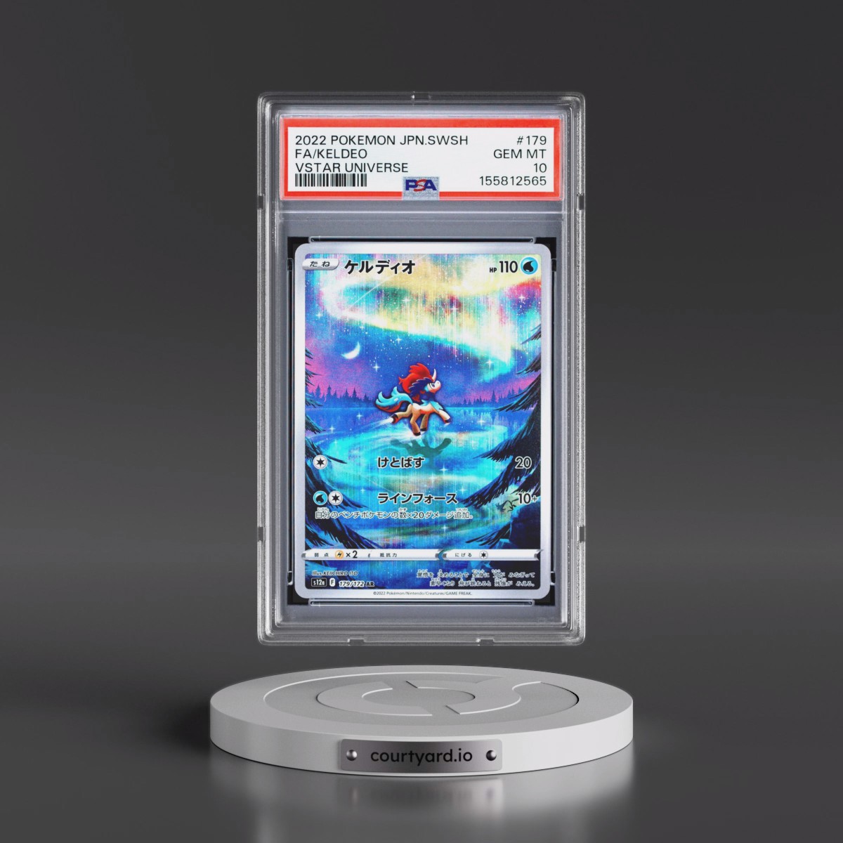 2022 Pokémon Sword & Shield Vstar Universe #179 Keldeo - Full Art (PSA 10 GEM MINT)