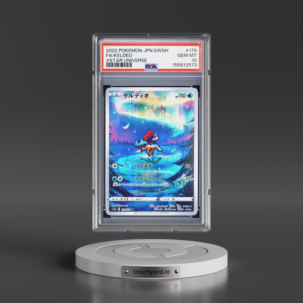 2022 Pokémon Sword & Shield Vstar Universe #179 Keldeo - Full Art (PSA 10 GEM MINT)