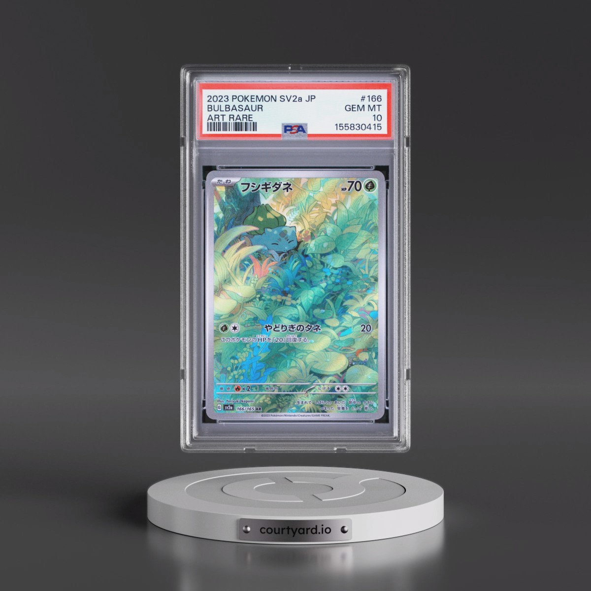 2023 Pokémon Sv2a-Pokémon Card 151 #166 Bulbasaur - Art Rare (PSA 10 GEM MINT)