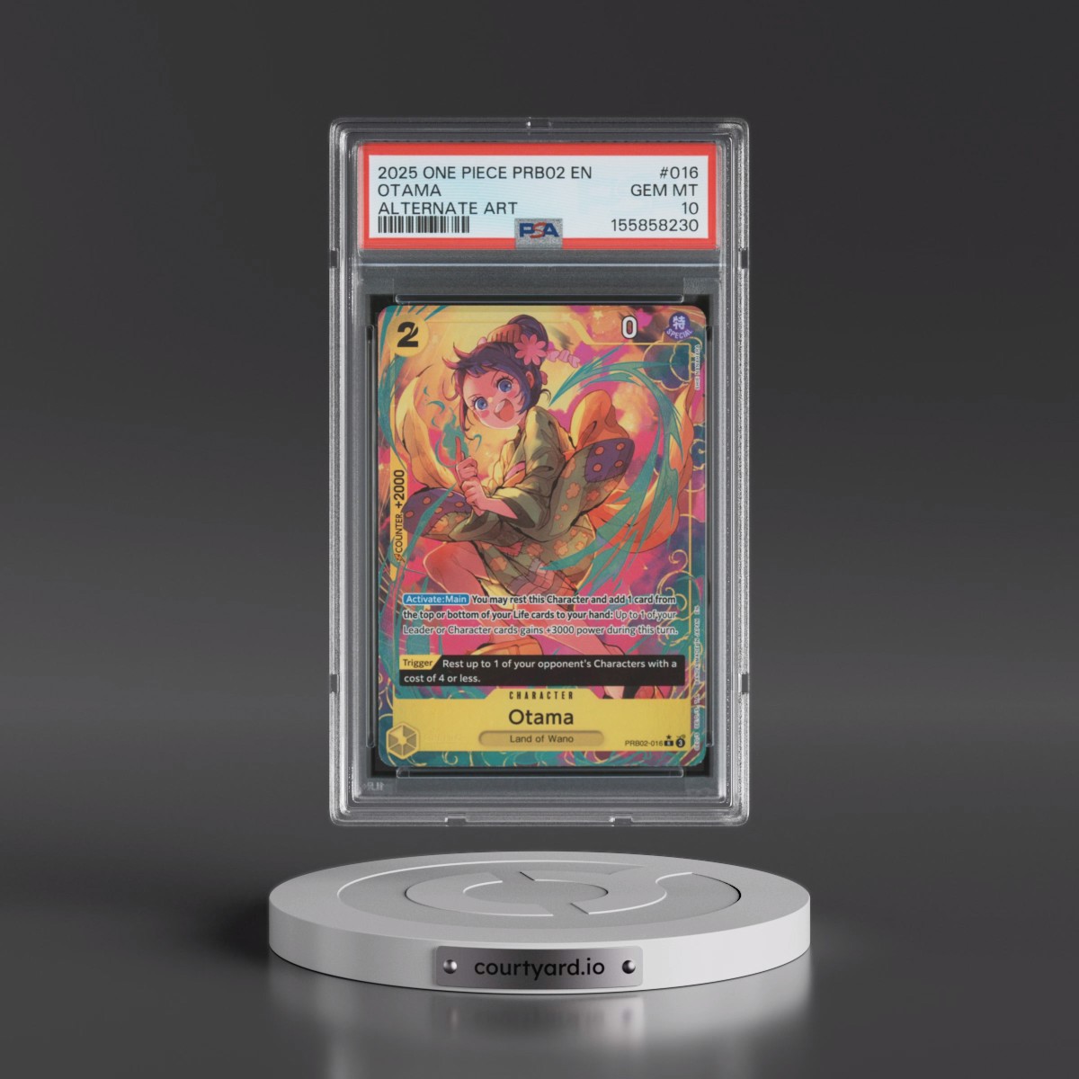 2025 One Piece PRB02-Premium Booster -One Piece Card the Best- Vol.2 #016 Otama - Alternate Art (PSA 10 GEM MINT)