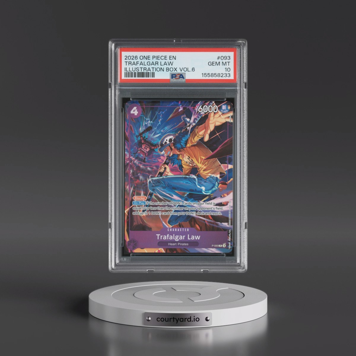 2026 One Piece Promos #093 Trafalgar Law - Illustration Box Vol.6 (PSA 10 GEM MINT)