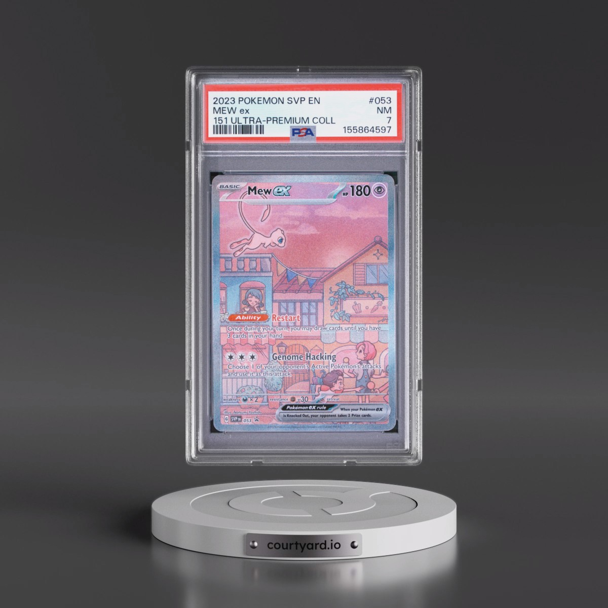 2023 Pokémon Svp EN-SV Black Star Promo #053 Mew EX - Holo 151 Ultra-Premium Collection (PSA 7 NM)